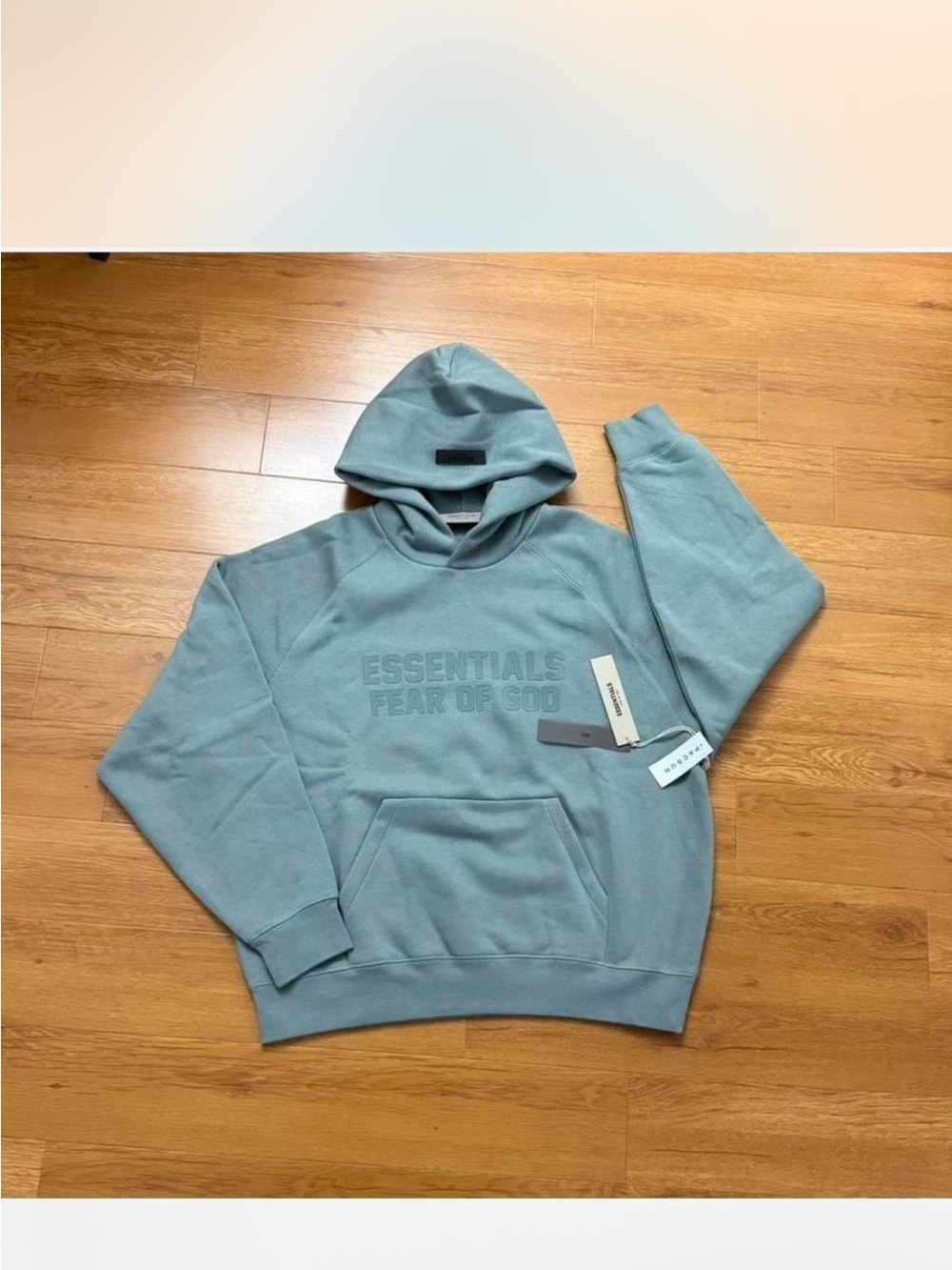 Fear of God Essentials Hoodie in sycamore